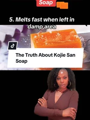 ✨Where to buy: Linked up. - #kojiesansoap #kojicacidsoap #hyperpigmentation #greenscreen 
